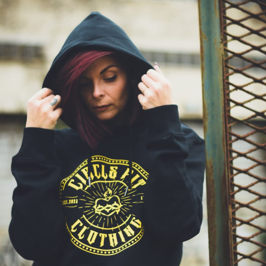 Sweat à capuche unisexe "CIRCLE logo" (100% Cotton organic / certifié OEKO TEX)
