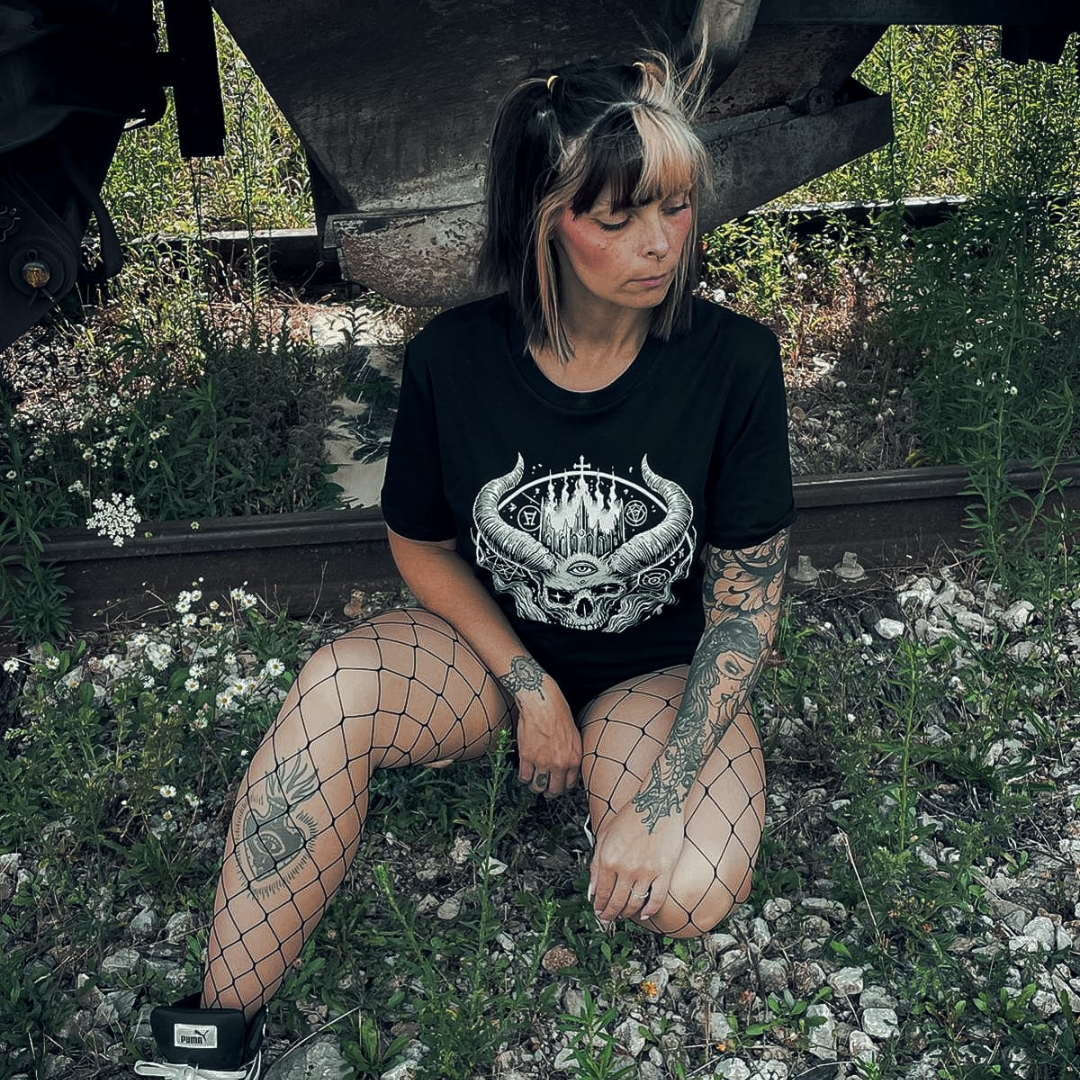 T-Shirt unisexe "devil logo" (100% organic cotton)