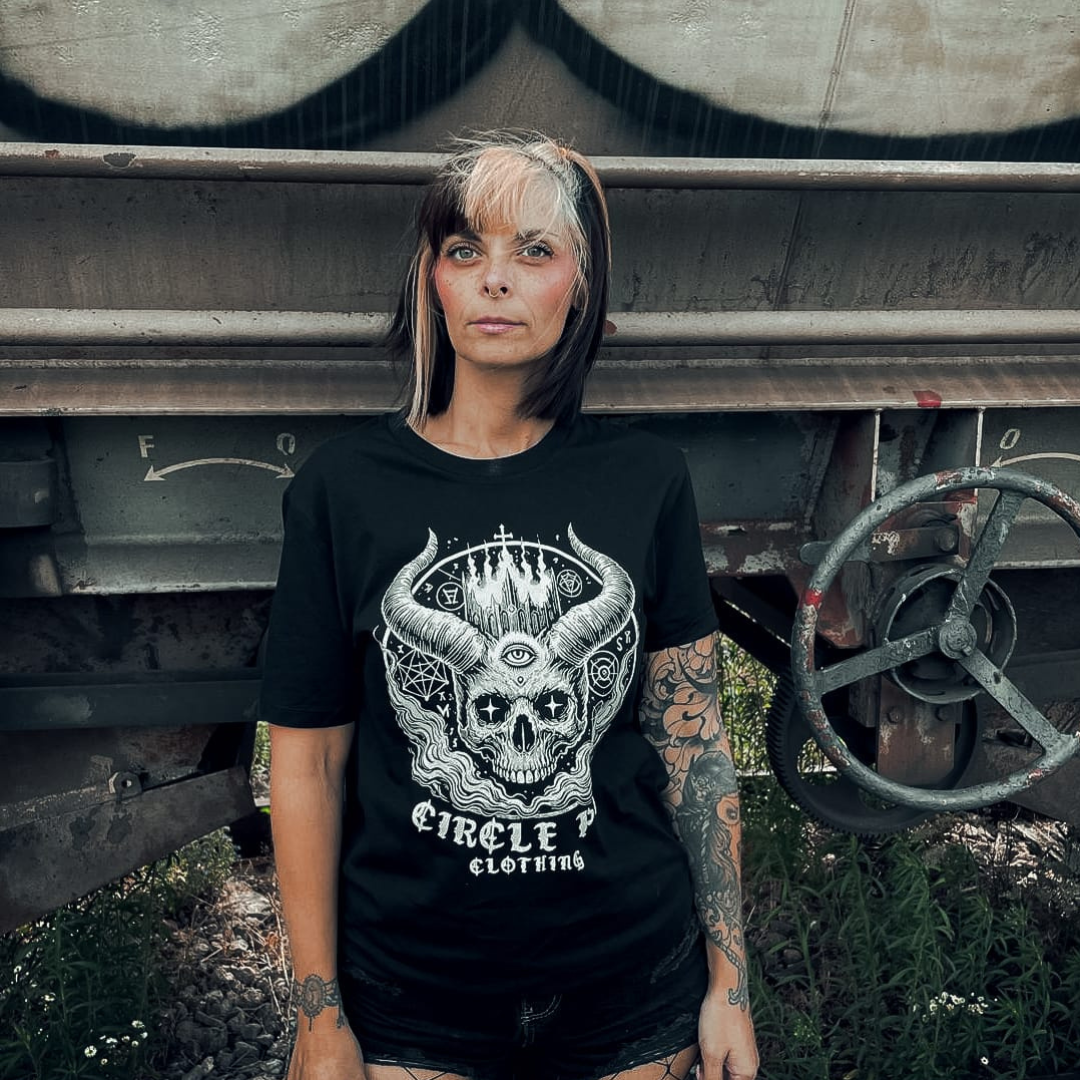 T-Shirt unisexe "devil logo" (100% organic cotton)