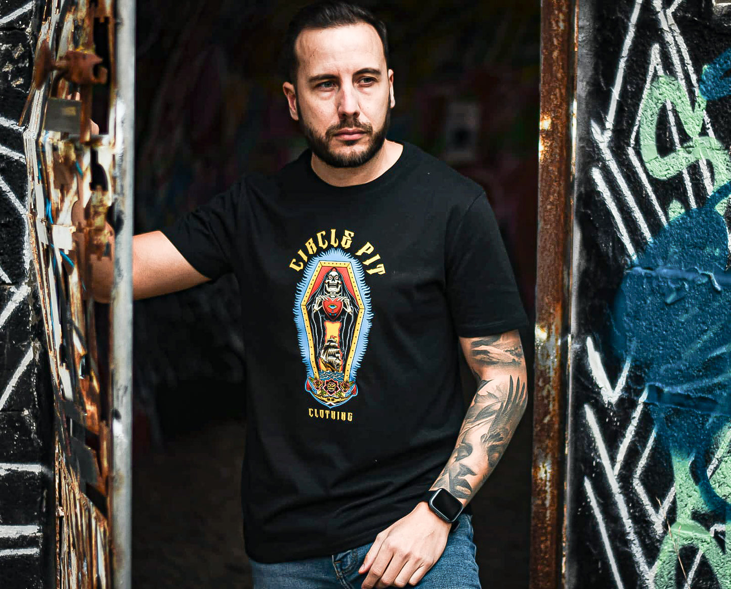 T-Shirt unisexe "oldshcool logo" (100% Cotton organic)