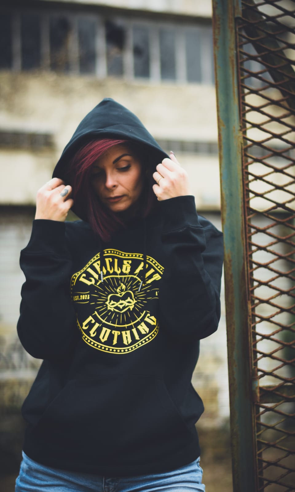 Sweat à capuche unisexe "CIRCLE logo" (100% Cotton organic / certifié OEKO TEX)