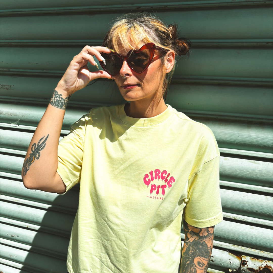 T-shirt OVERSIZE Femme "Douce violence logo"