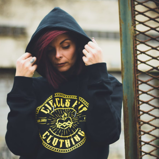 Sweat à capuche unisexe "CIRCLE logo" (100% Cotton organic / certifié OEKO TEX)