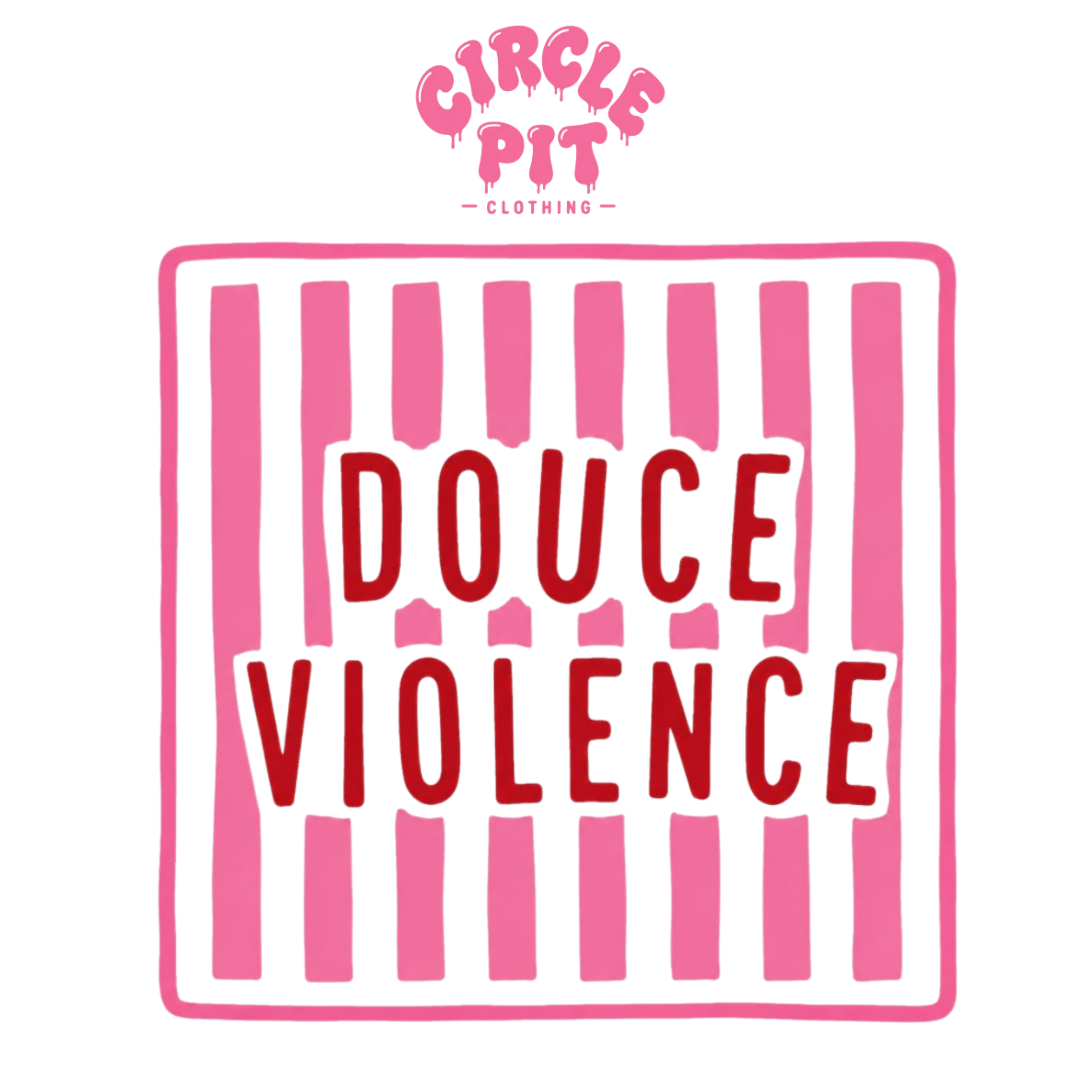 T-shirt noir unisexe  "Douce violence logo"
