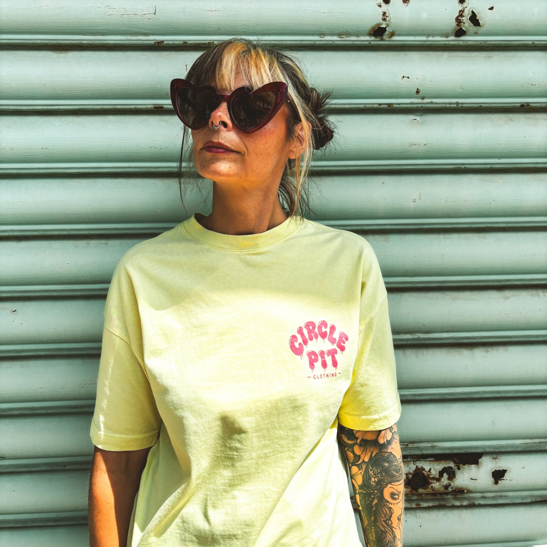 T-shirt OVERSIZE Femme "Douce violence logo"