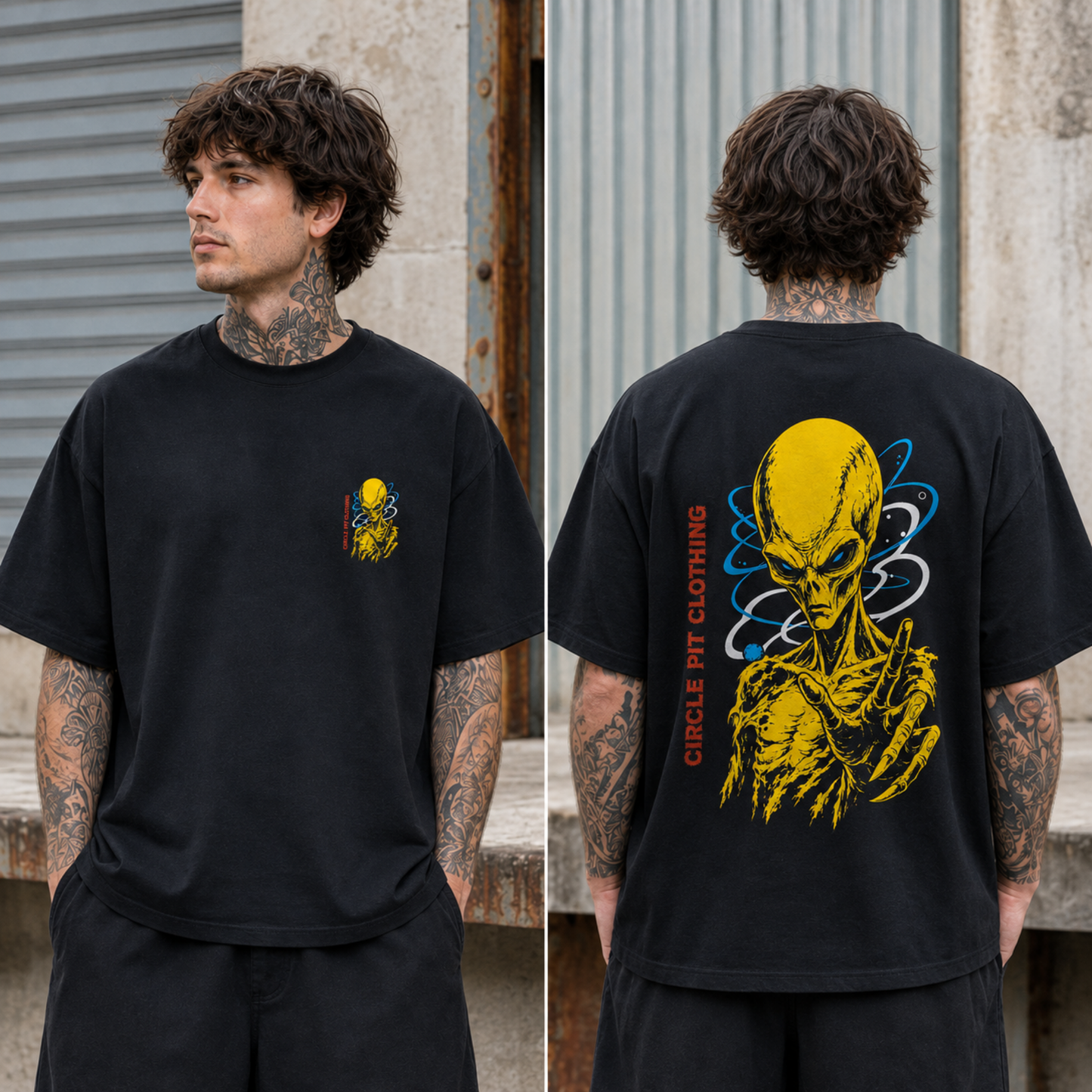 T-shirt Oversize « Aliens exist logo » - Précommande