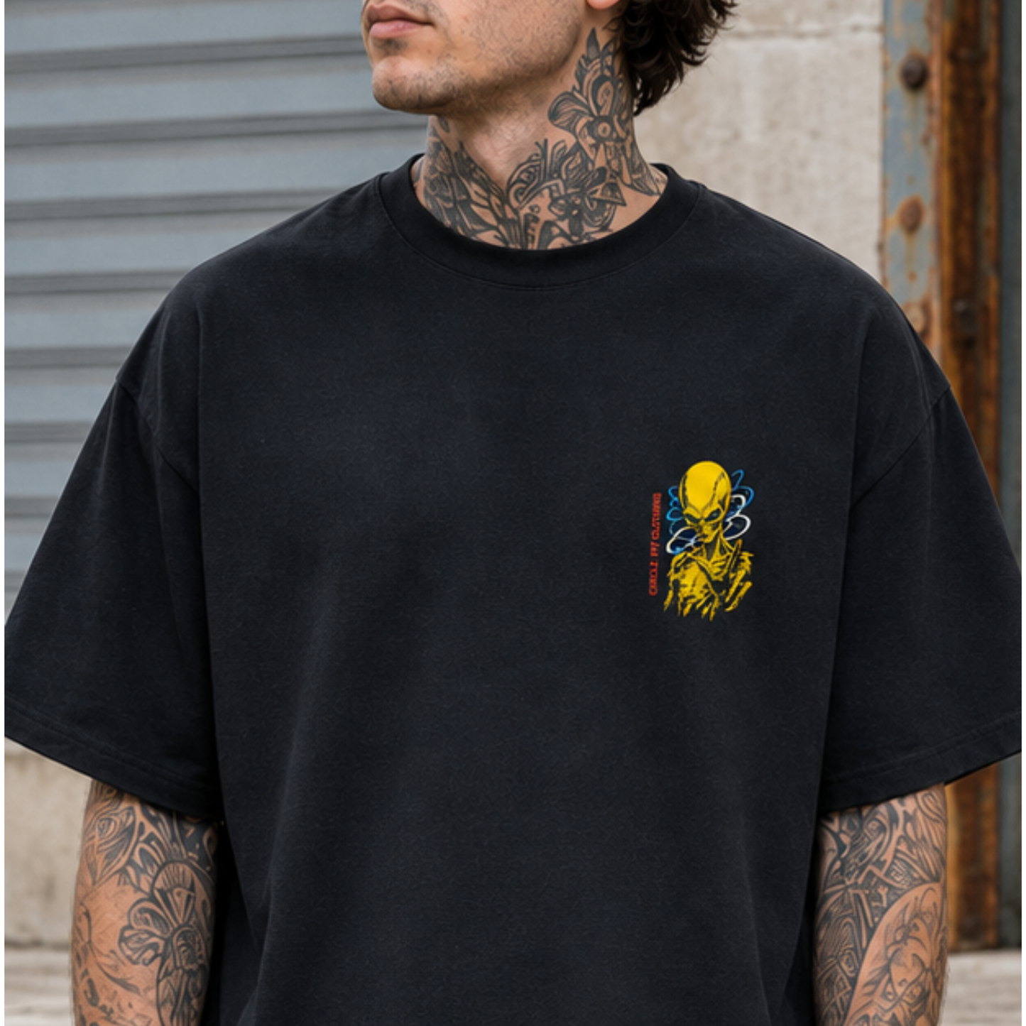 T-shirt Oversize « Aliens exist logo » - Précommande