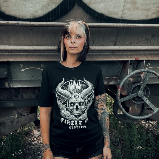 T-Shirt unisexe "devil logo" (100% organic cotton)