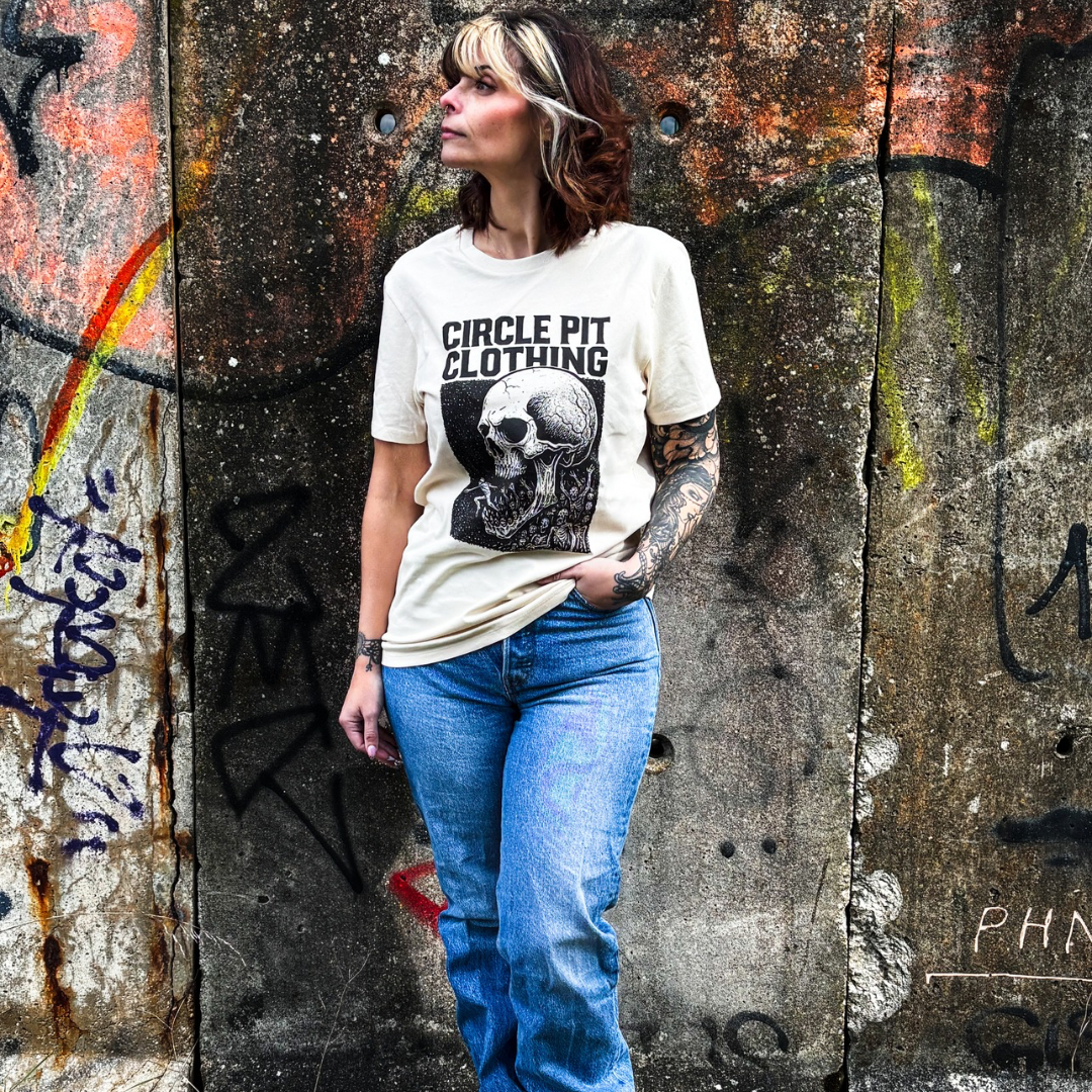 T-Shirt unisexe "skull eater logo" (100% organic cotton / Vegan)