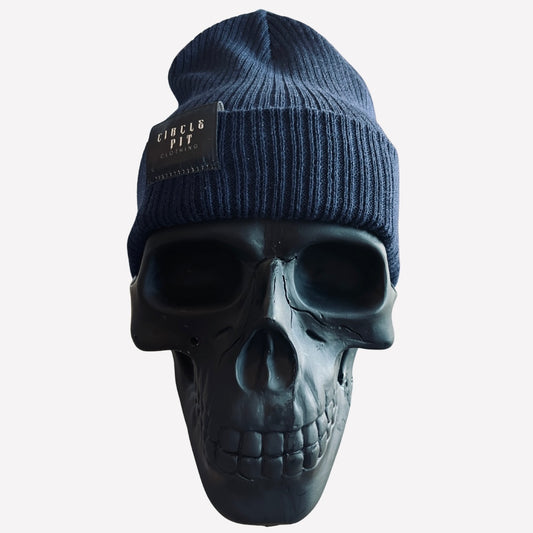 Bonnet bleu - GOTHIC LOGO (100% organic cotton)