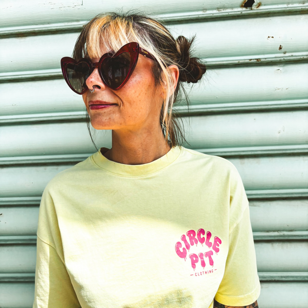 T-shirt OVERSIZE Femme "Douce violence logo"
