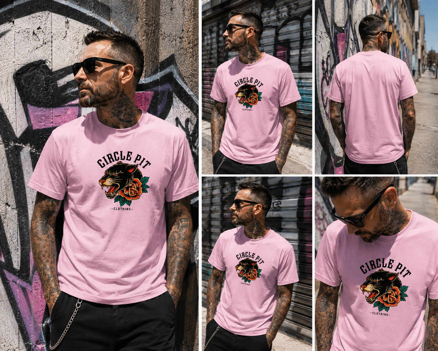 T-shirt Oversize «Panther logo » - Précommande